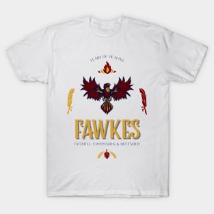 Fawkes the Phoenix Companion and Defender Wizardry T-Shirt